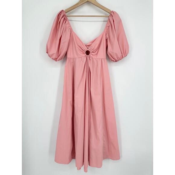 Abercrombie & Fitch Pink Midi Dress - Picture 4 of 14